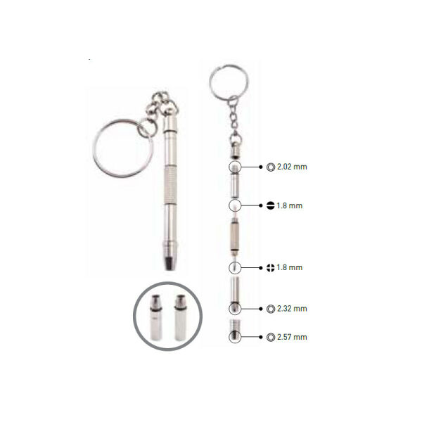 Repair screwdriver 5-in-1 on keychain